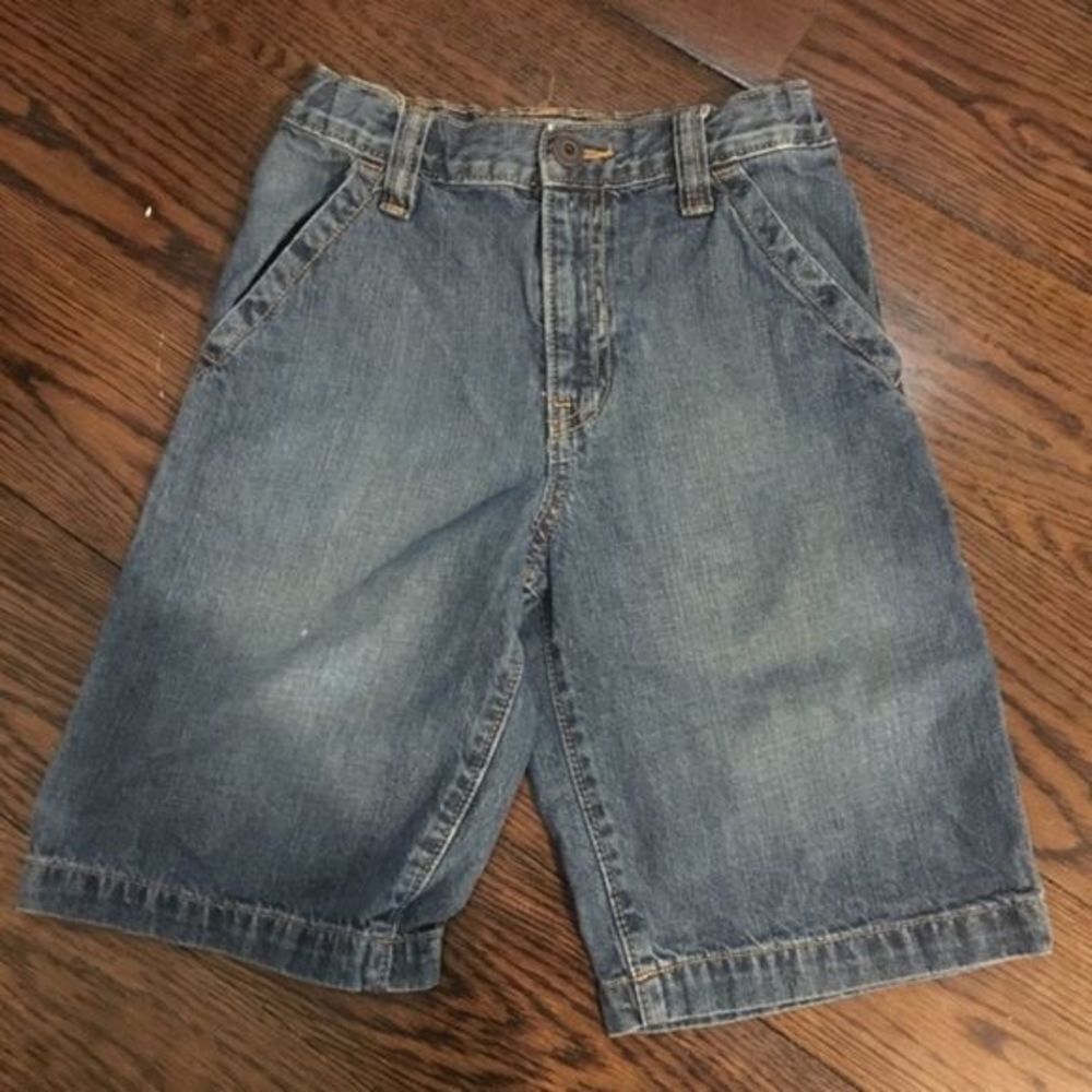 OLD NAVY Boys Denim Painter Jean Shorts Size 8